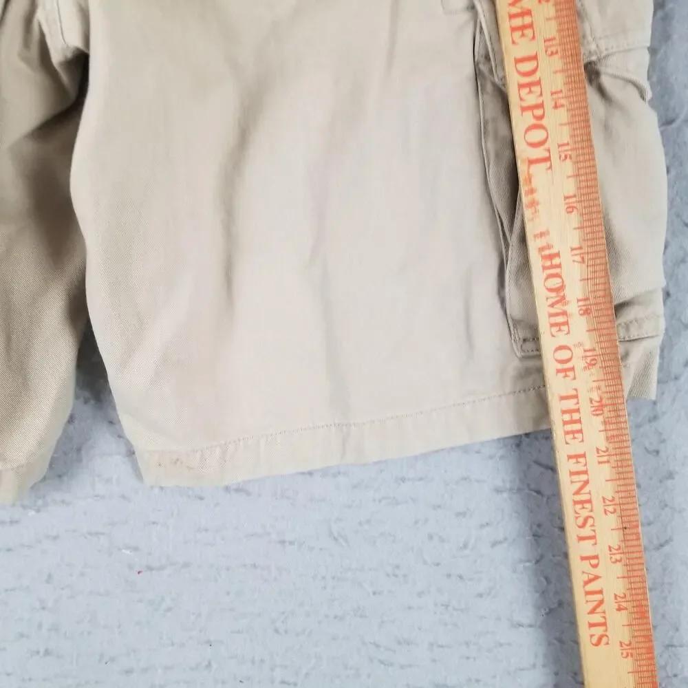 Urban Pipeline Cargo‎ Shorts Mens 30 Tan Khaki Cotton Cargo Pockets Flat Front